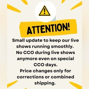 NO MORE CCO Regular or Special CCO Days 👇